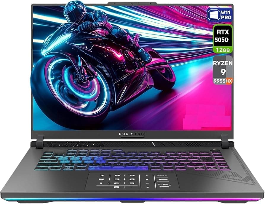 ASUS ROG Strix G16 Ryzen 9 16GB Ram 1TB SSD 8GB RTX5050 Windows 11