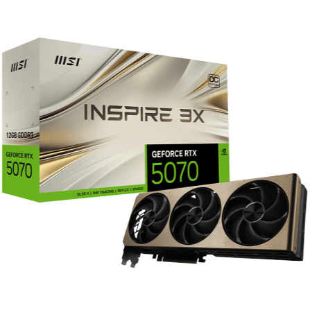 MSI Geforce rtx 5070 12gb inspire 3x oc.