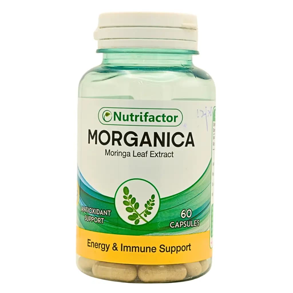 Morganica Capsules by Nutrifactor with Moringa Oleifera extract for natural health.