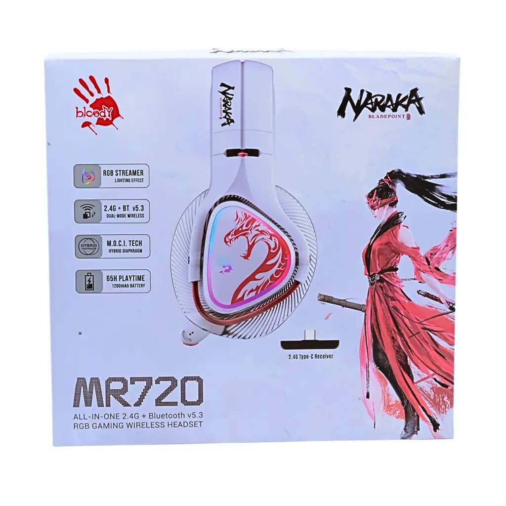 MR720 Naraka RGB Gaming Wireless Headset - View 1