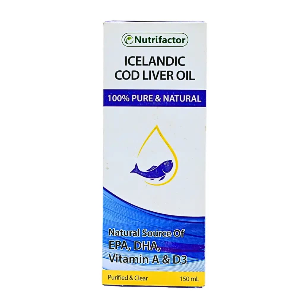 Icelandic cod liver oil helps in the healthy development of the brain, central nervous system, and vision. 