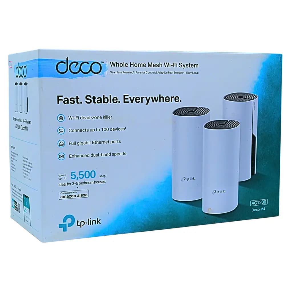TP-Link Deco M4 Whole Home Mesh Wi-Fi System AC1200 - View 3