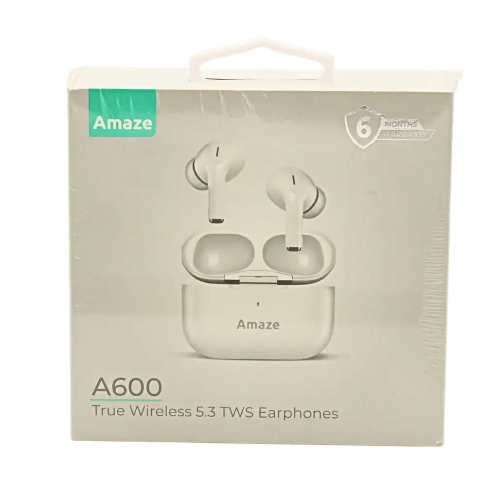 Shop Amaze A600 earbuds with Bluetooth 5.3, deep bass, and 25-hours of battery.