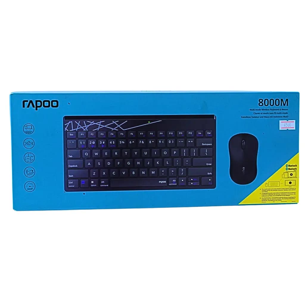 Rapoo 8000M Bluetooth and Wireless Keyboard Mouse Combo - View 1
