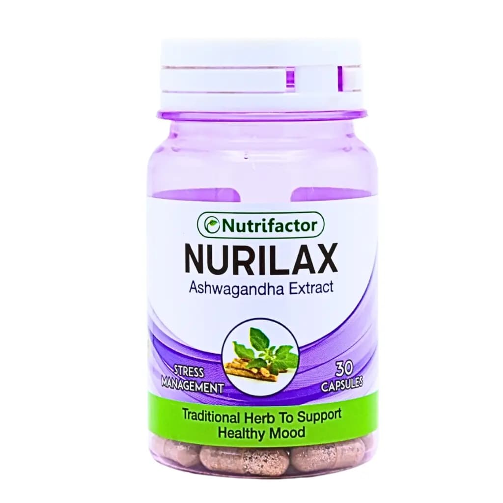 Nurilax Capsules with 500 mg of Ashwagandha extract help relieve stress. 