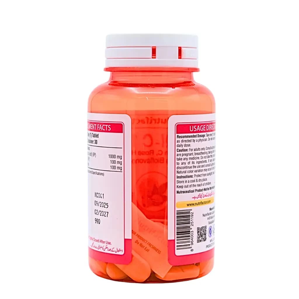 Nutri-C 1000 boost your immune system, enhance antioxidant protection, and support overall health.