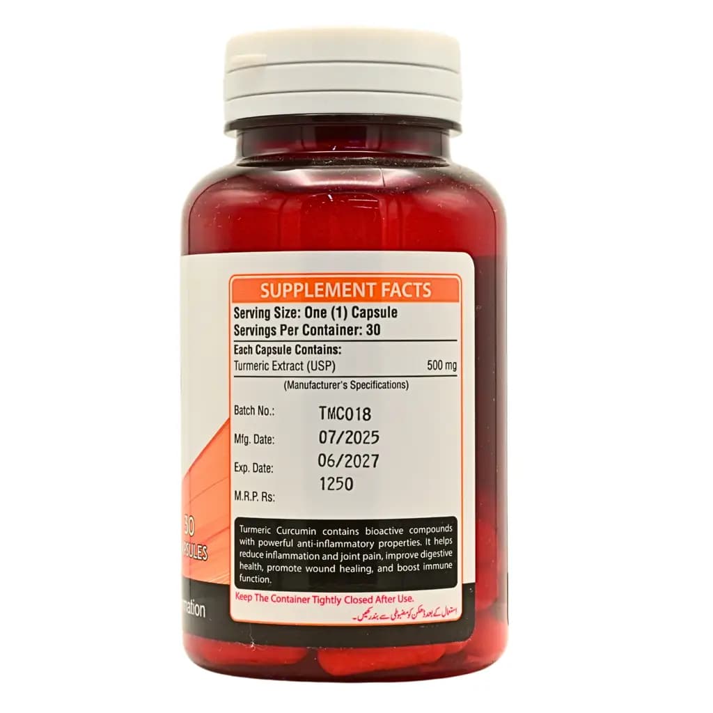 Turmeric Curcumin Capsules - View 4