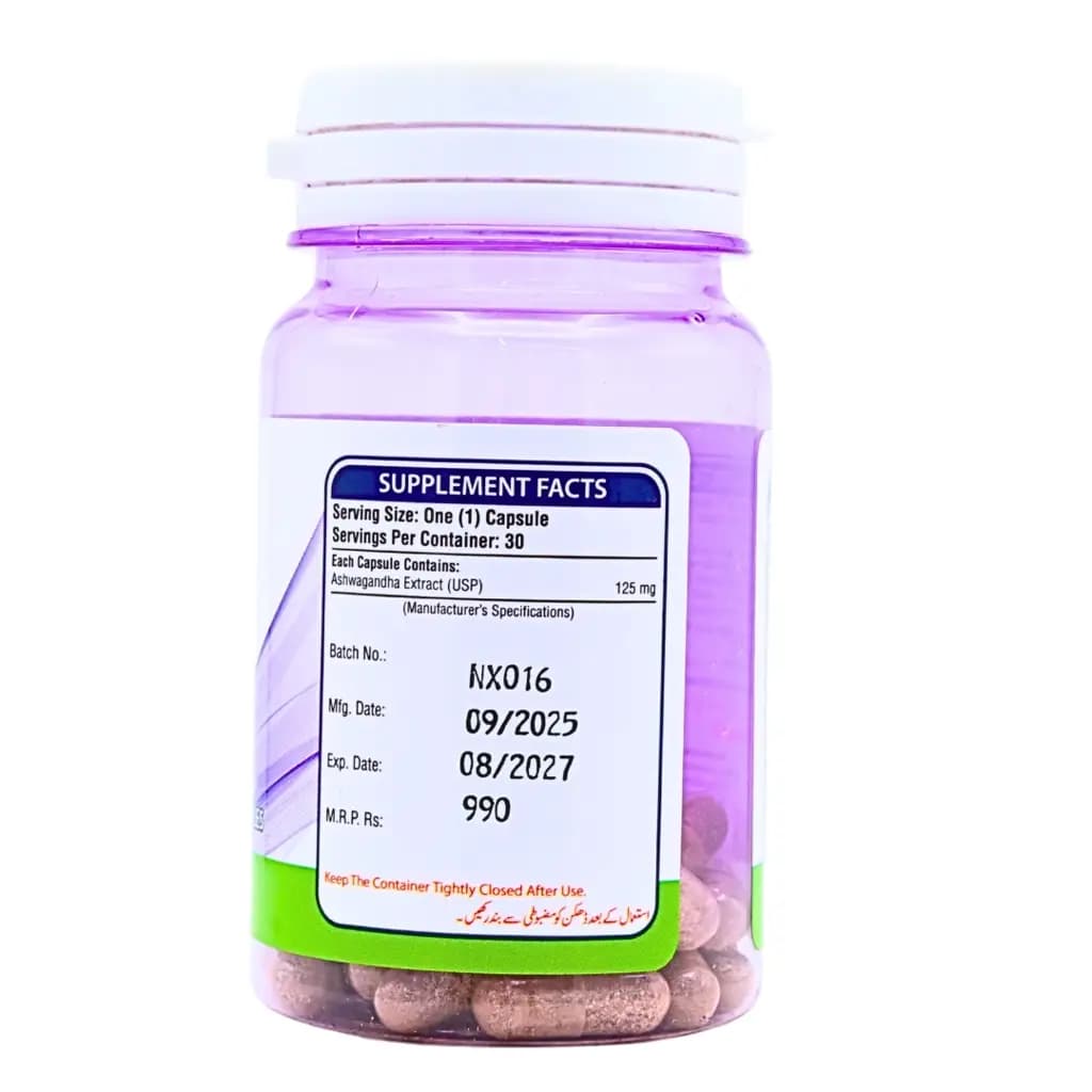 Nurilax Capsules with 500 mg of Ashwagandha extract help relieve stress. 