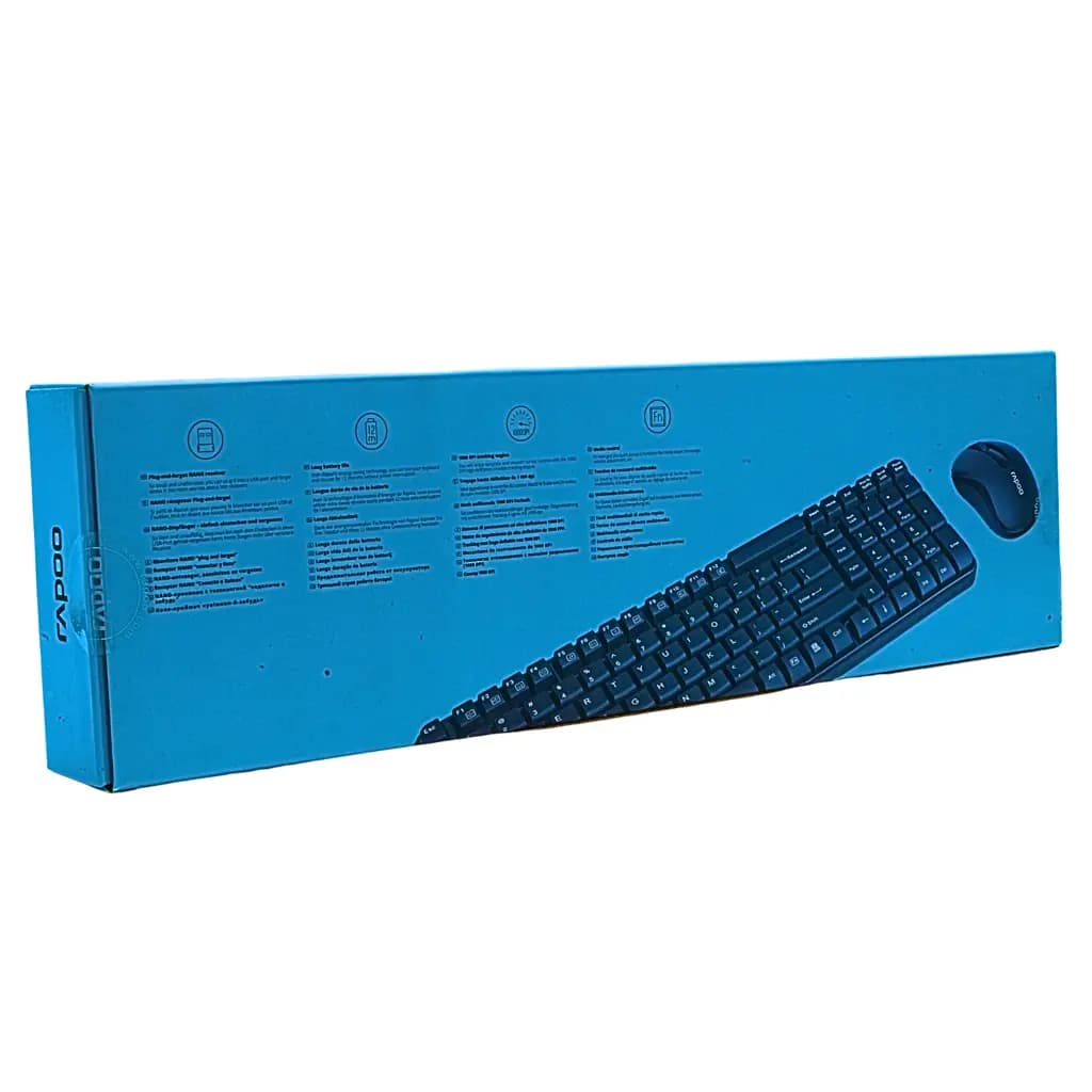 Rapoo X1800S Wireless Optical Keyboard and Mouse Combo - View 2