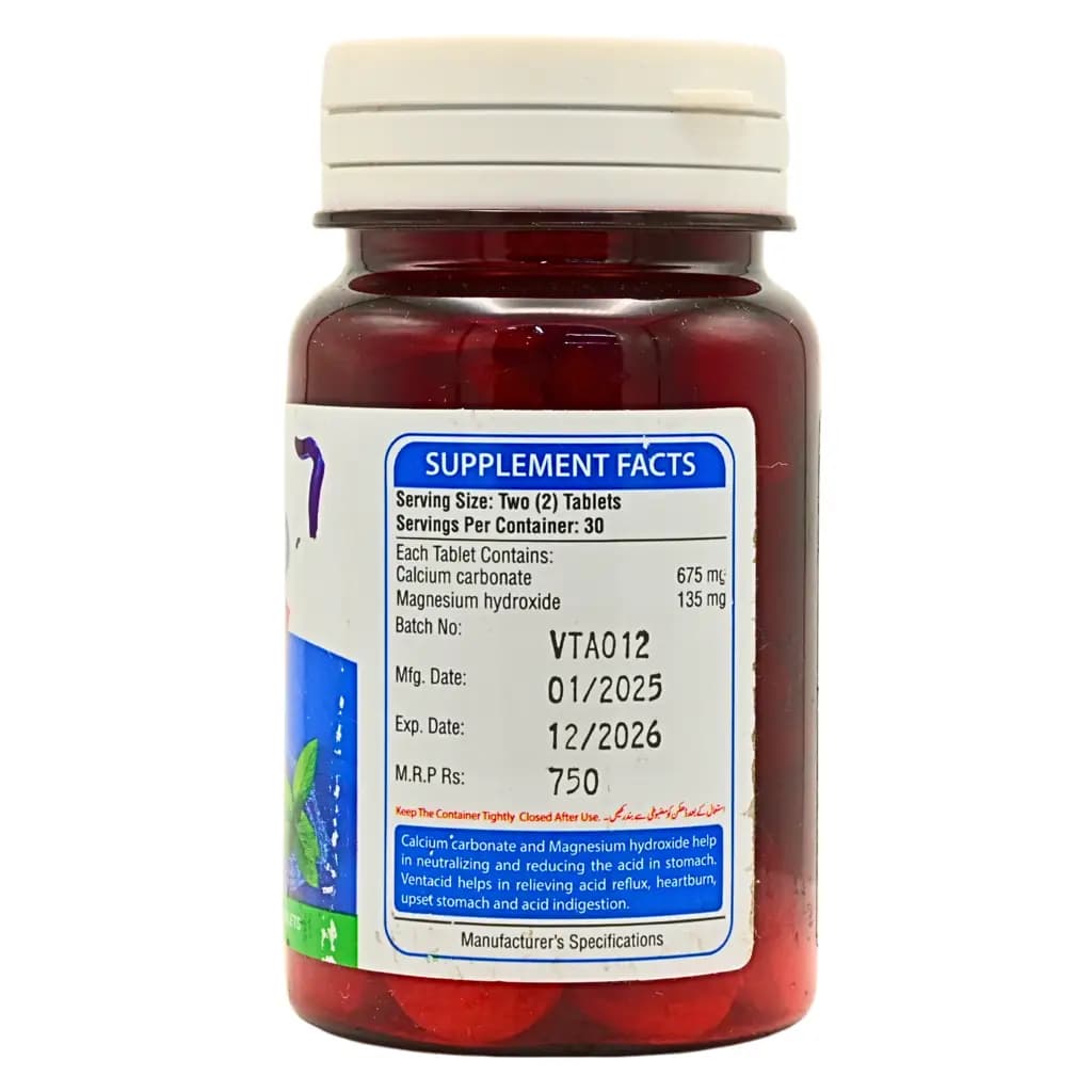 Ventacid Chewable Tablets - View 4