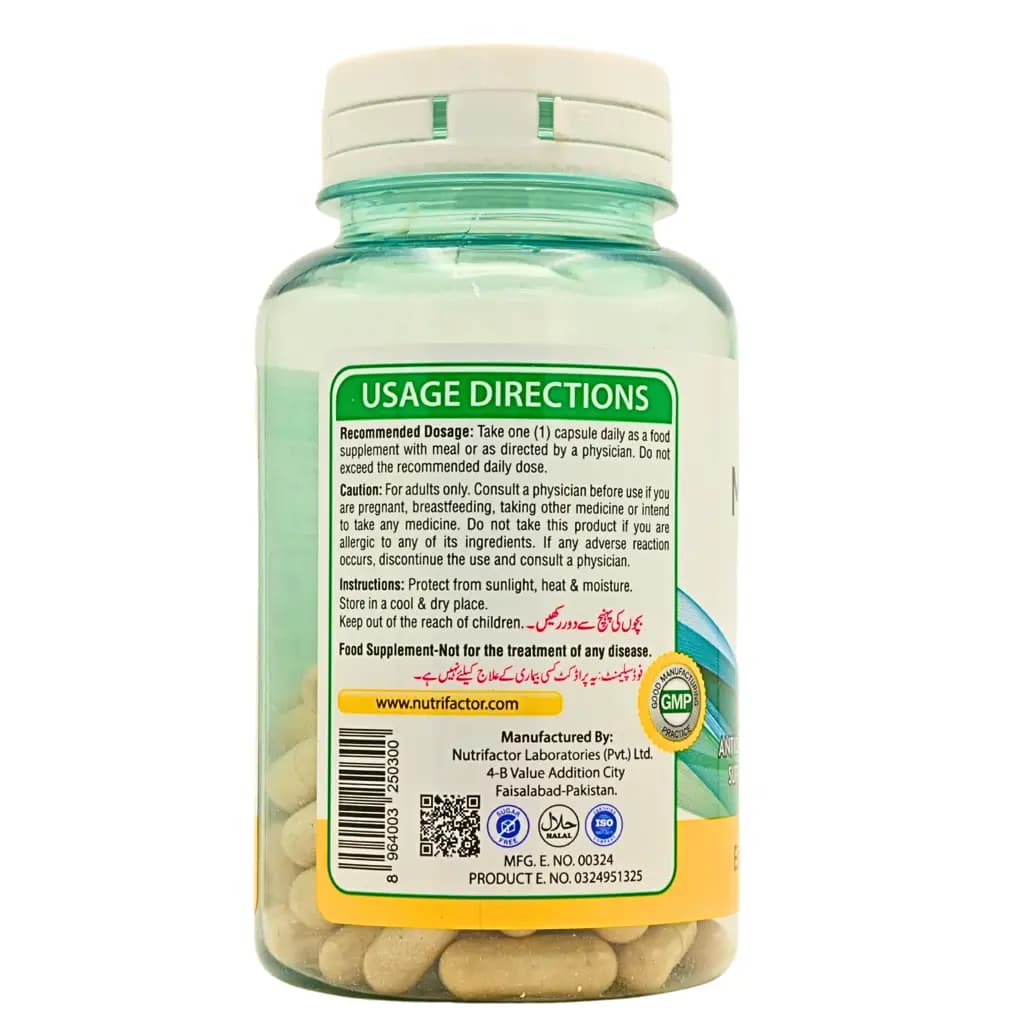 Morganica Capsules by Nutrifactor with Moringa Oleifera extract for natural health.