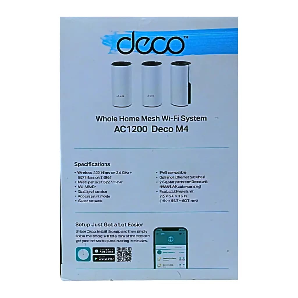 TP-Link Deco M4 Whole Home Mesh Wi-Fi System AC1200 - View 4
