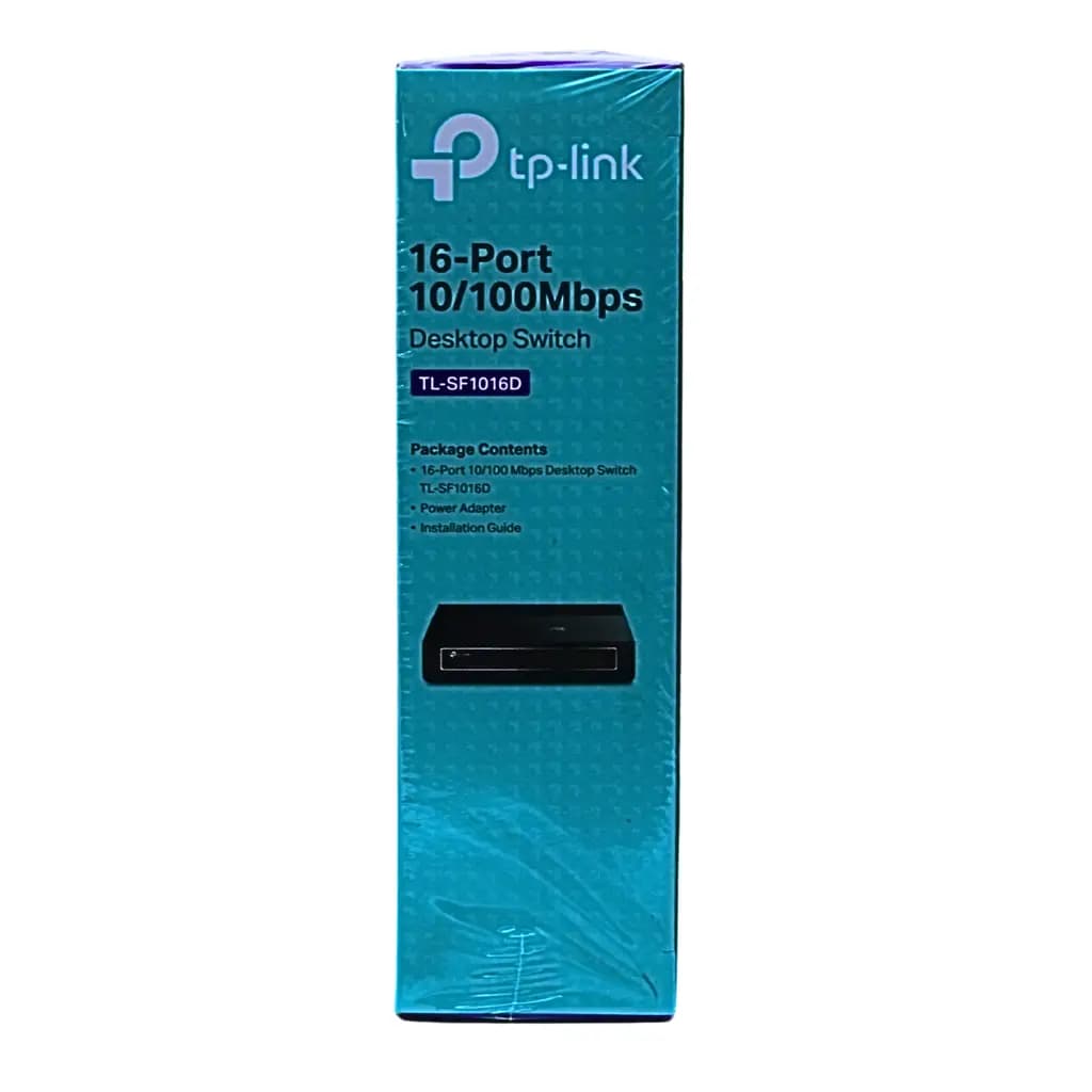 TP-Link 16-Port Ethernet Switch with plug-and-play setup and reliable network expansion. The TP-Link switch offers fast, reliable service.