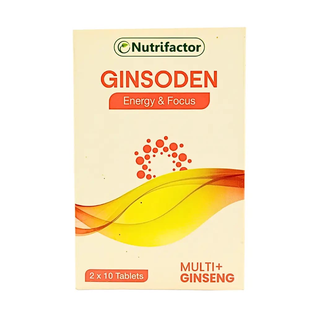 Ginsoden Nutrifactor is a blend of 20 vital nutrients & Ginseng extract to support a healthy & active body
