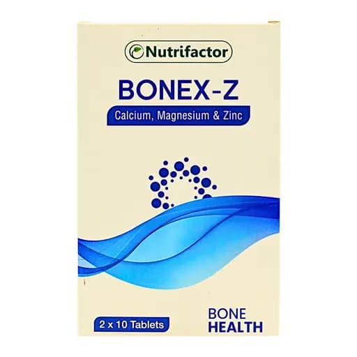 Buy Bonex-Z by Nutrifactor with Calcium, Magnesium, Zinc & Vitamin D3 for strong bones