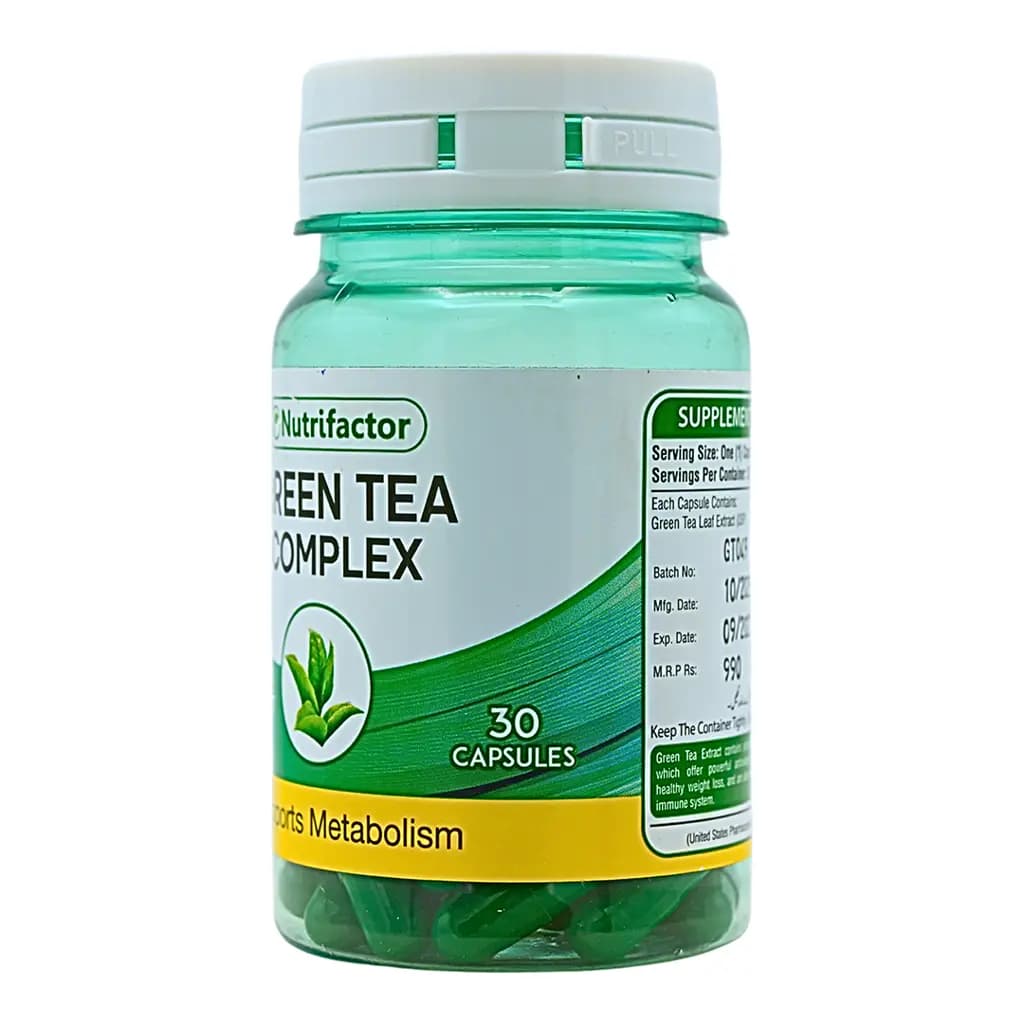 Green Tea Complex Nutrifactor for Weight Loss is a weight loss supplement made with natural green tea extract