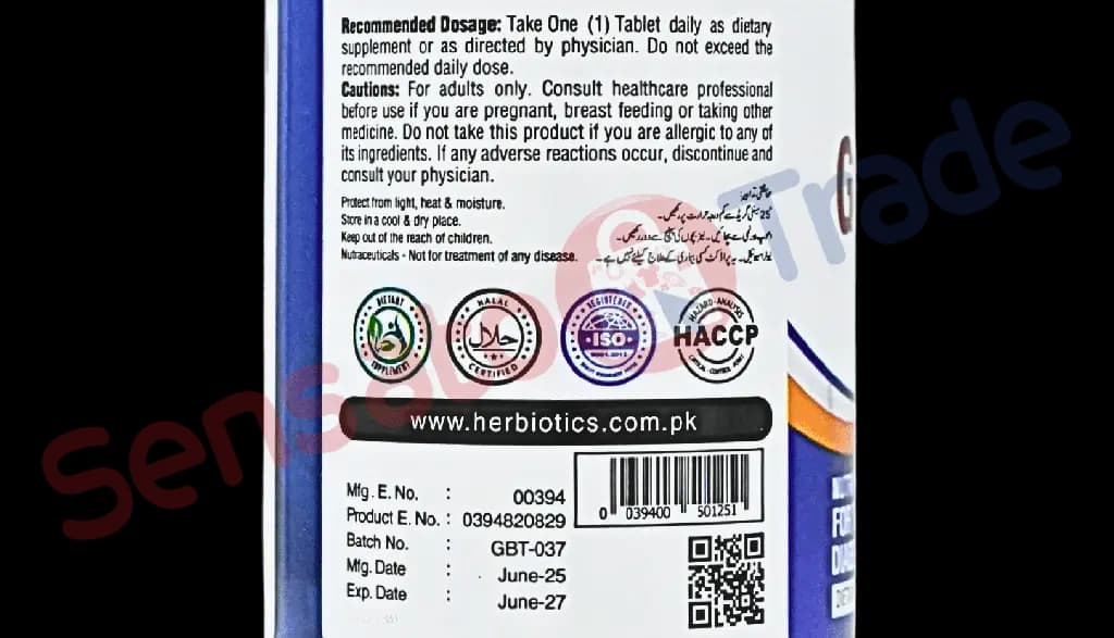 Glucobex health supplement