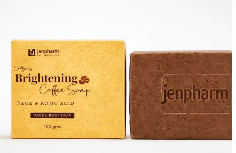 Brightening coffee soap for glowing and radiant skin
