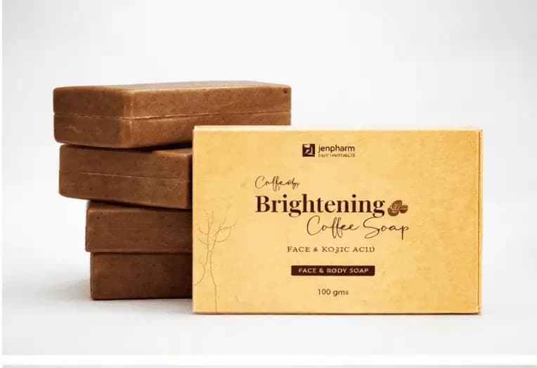 Brightening coffee soap for glowing and radiant skin