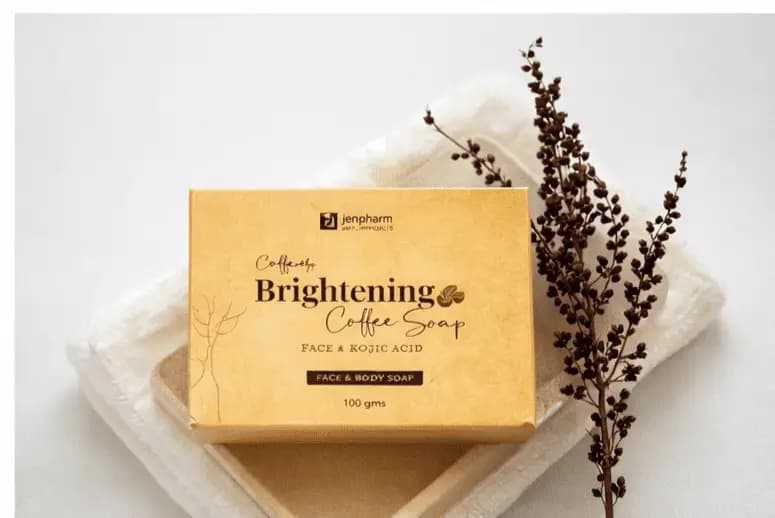Brightening coffee soap for glowing and radiant skin