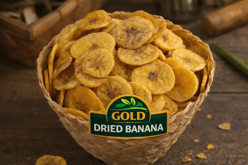 Natural Dried Banana Chips | Gold Farm