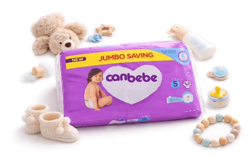Canbebe Baby Diapers Size 5 Jumbo Saving Pack