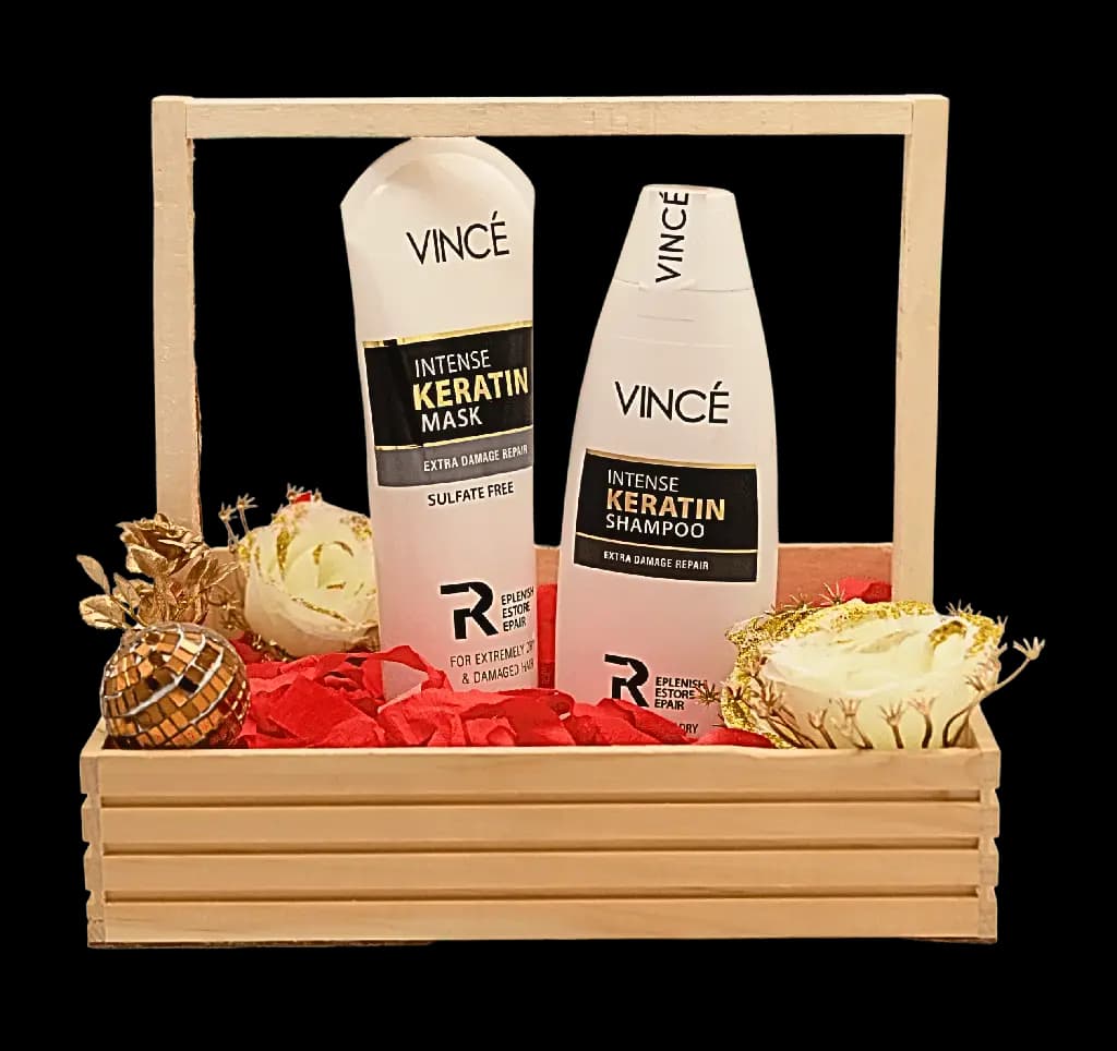 Eid Shine Haircare Gift Set – Intense Keratin Repair Bundle for Frizz-Free, Silky Hair