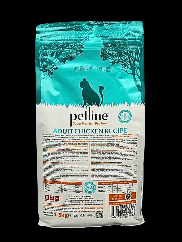 Petline Super Premium Adult Urinary Cat Food – Chicken Selection, 1.5 Kg