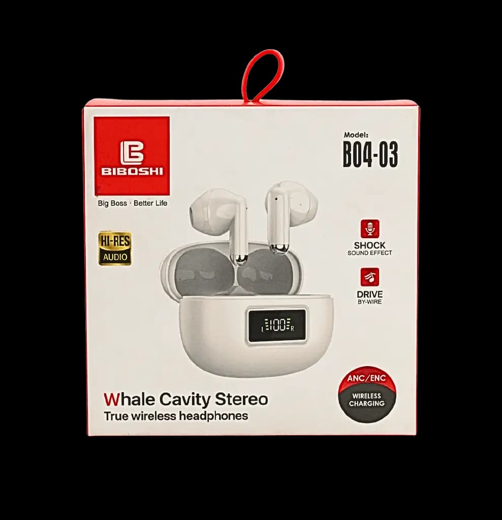 BIBOSHI B04-03 Whale Cavity Stereo True Wireless Headphone