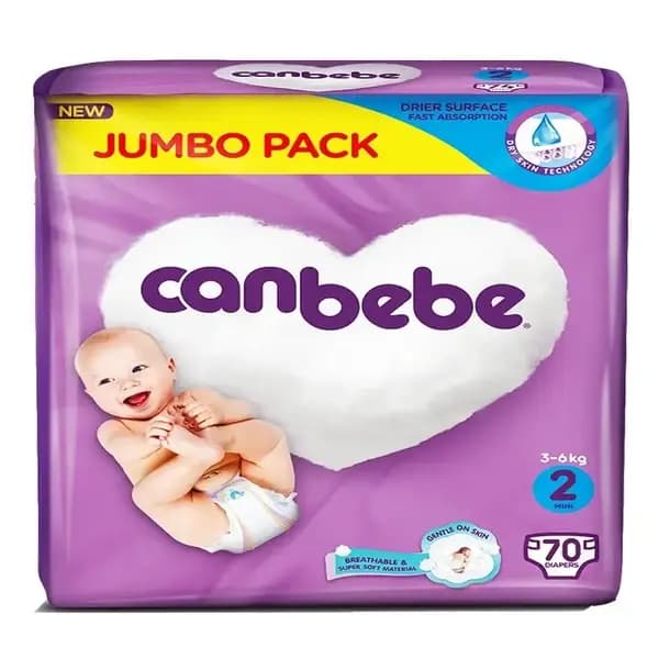 Canbebe Mini Size 2 — Jumbo Pack (70 Pcs)
