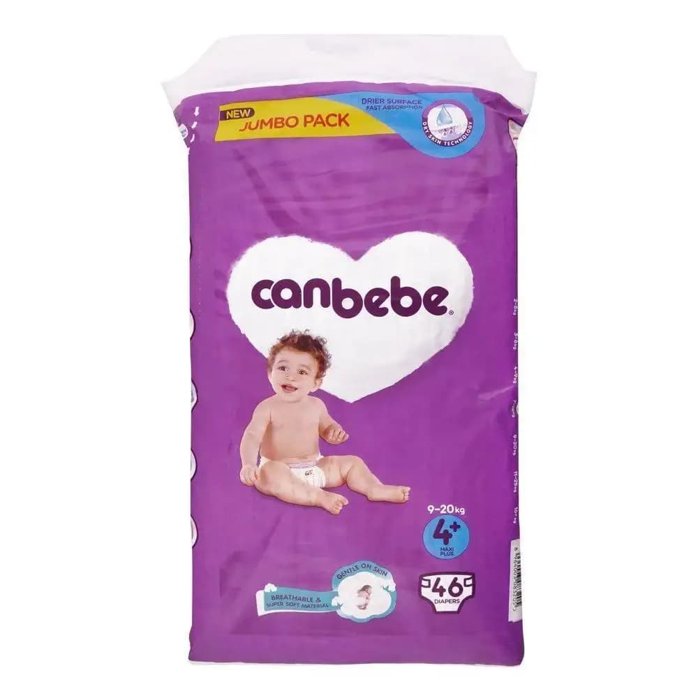 Canbebe Maxi Plus Size 4+ Diapers (Jumbo Pack - 46 Pcs)
