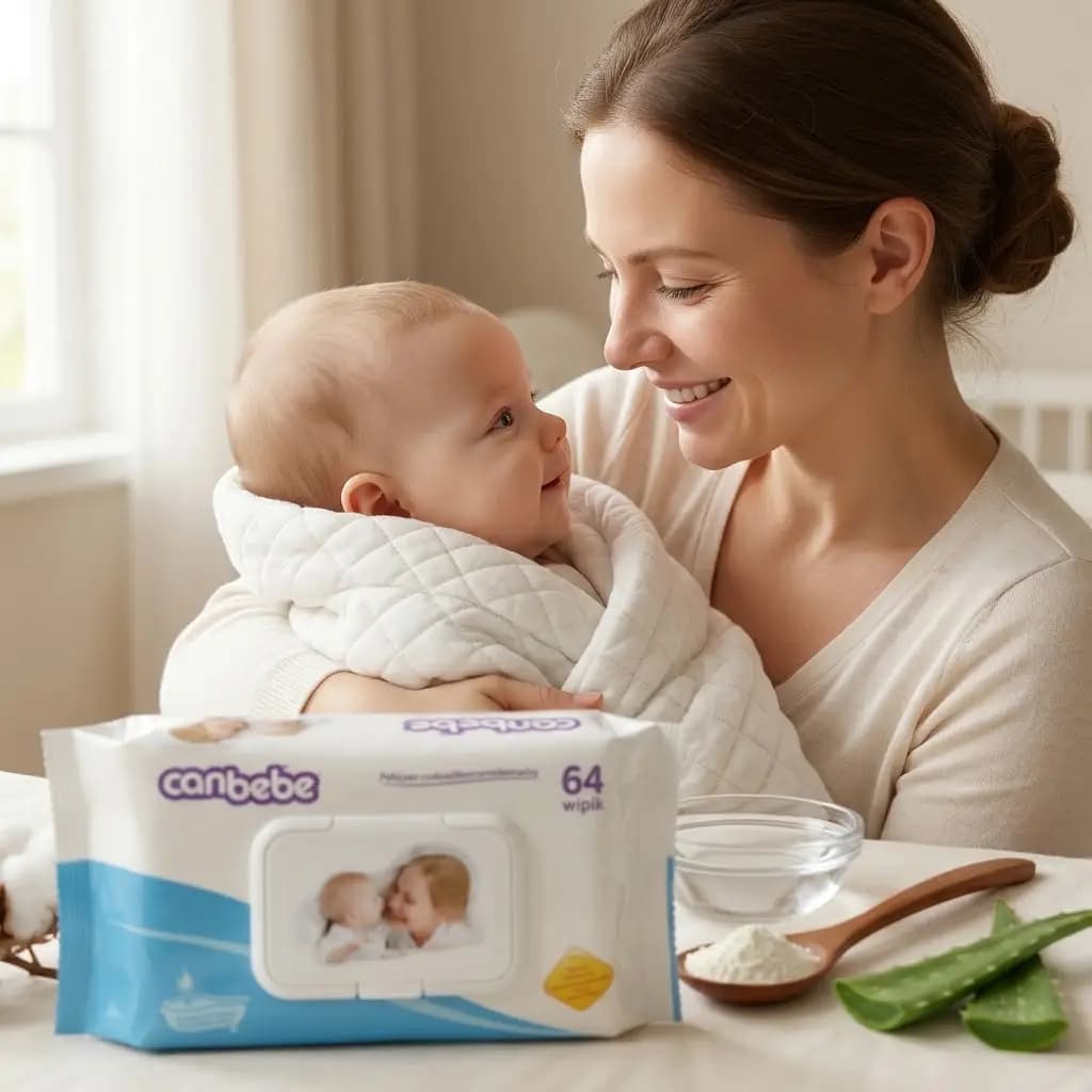 Canbebe Baby Wipes Fragrance Free (64 Wipes)
