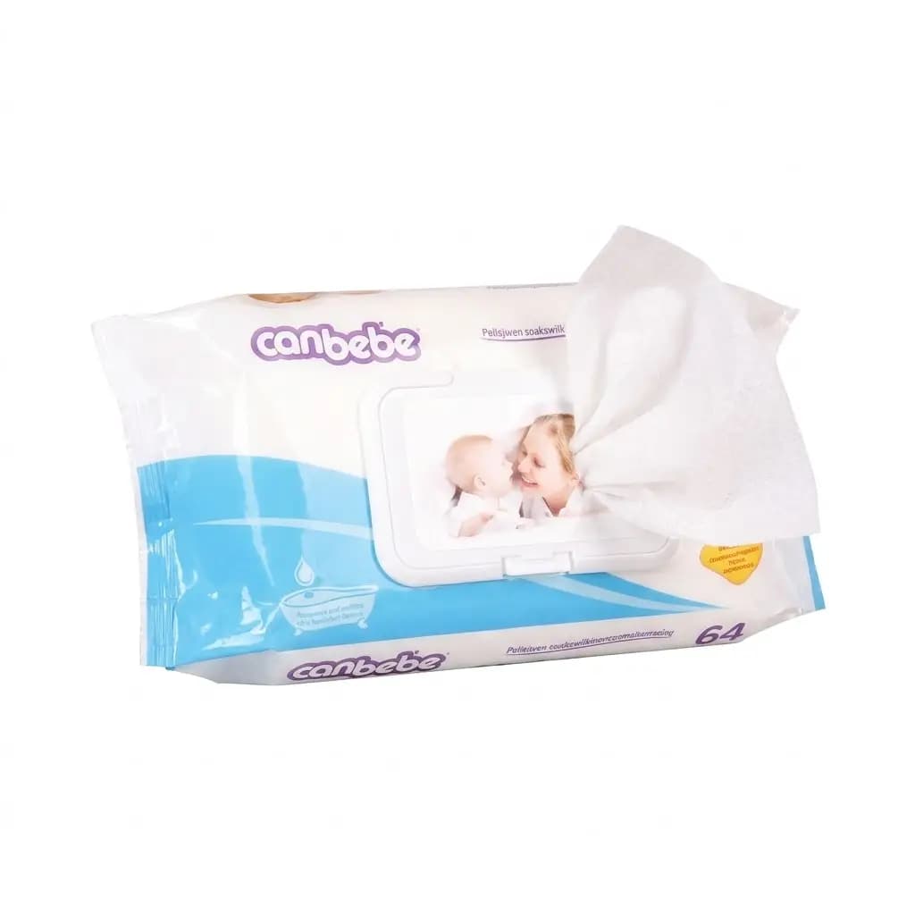 Canbebe Baby Wipes Fragrance Free (64 Wipes)
