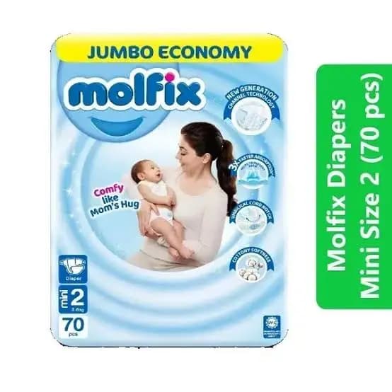Molfix Size 2 Diapers 70 Pcs

