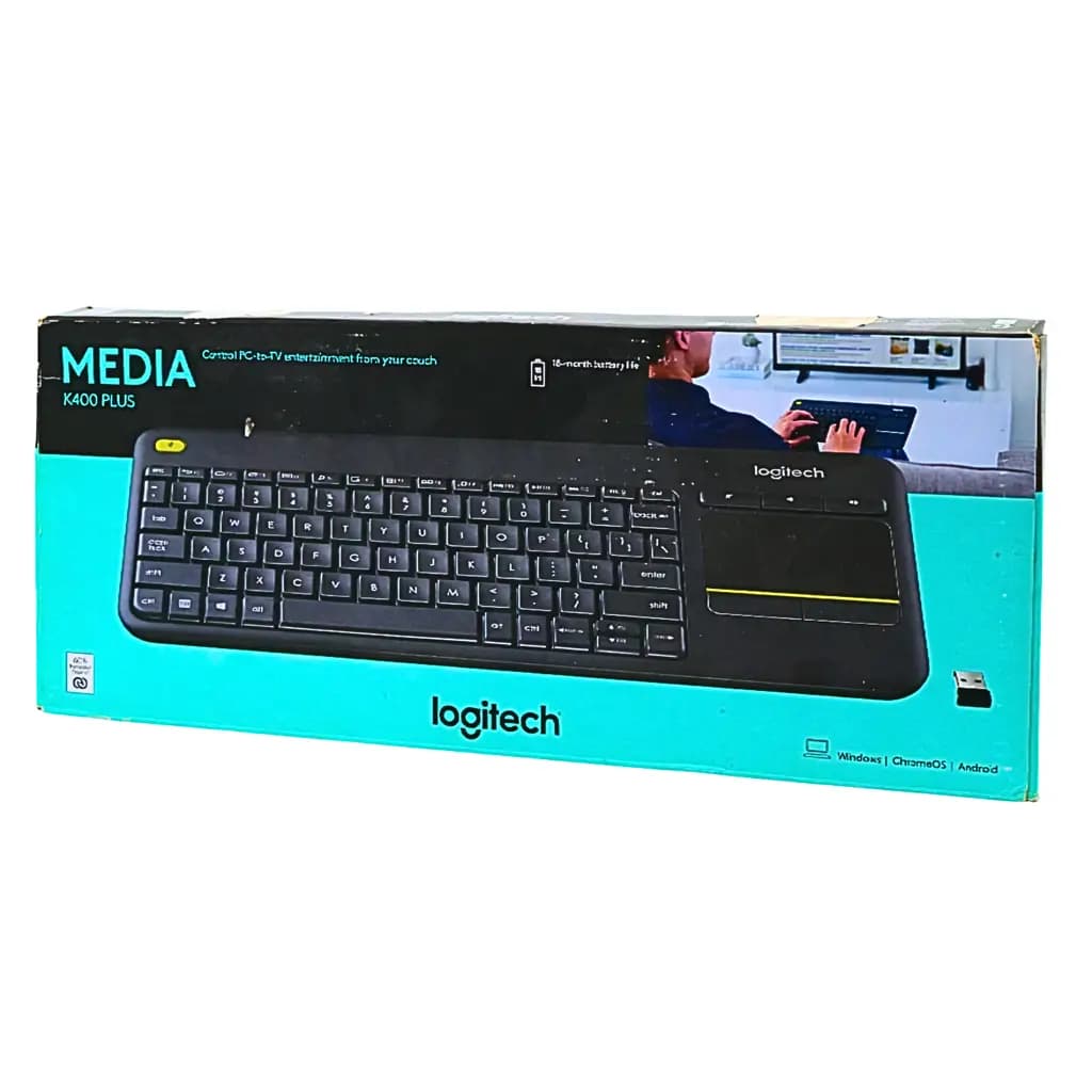 Logitech K400 Plus Wireless Touch Keyboard - View 3
