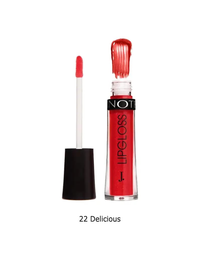 J. NOTE Hydra Color Lip Gloss made with argan oil, cocoa butter and vitamin E.