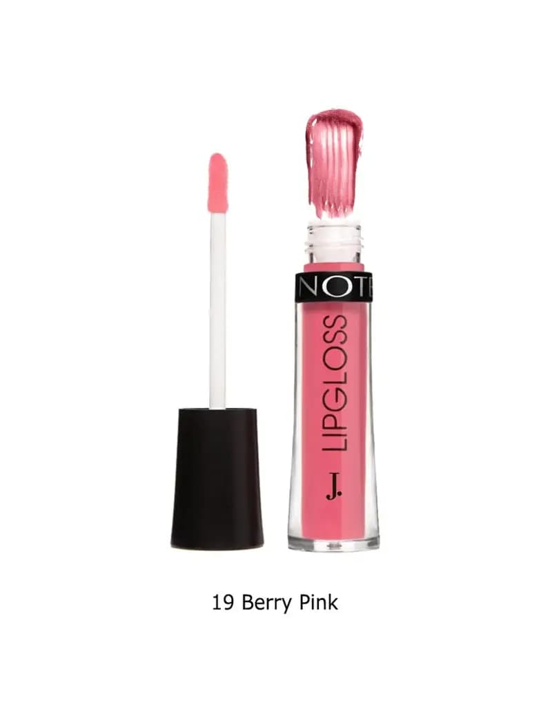 J. NOTE Hydra Color Lip Gloss made with argan oil, cocoa butter and vitamin E.