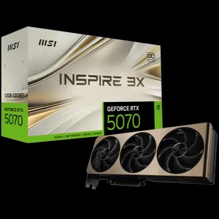 MSI Geforce rtx 5070 12gb inspire 3x oc.
