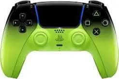 PS5 Dual Sense controller techno remix green hyper pop. - View 1