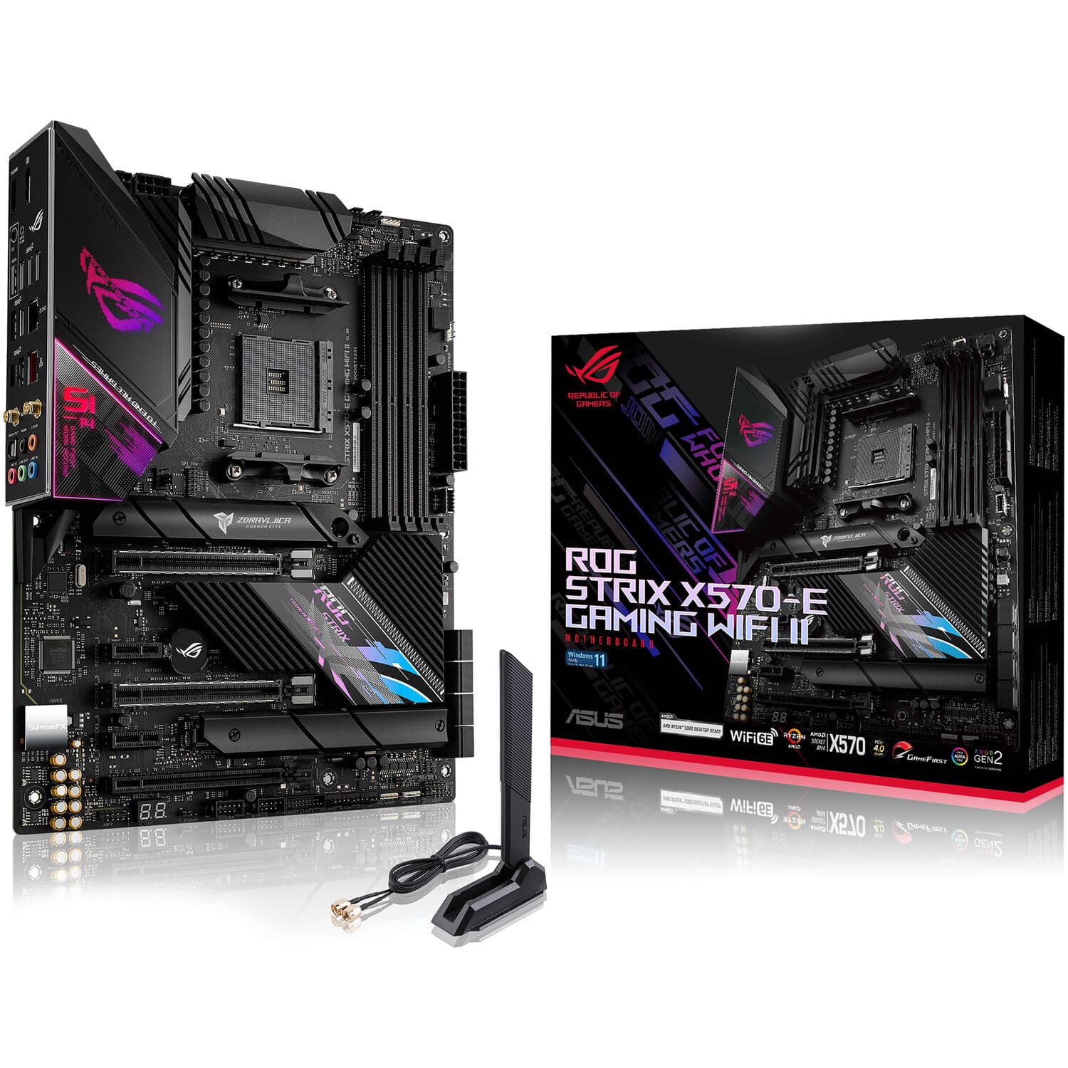 ASUS ROG Strix x570-E Gaming WIFI IIAMD AM4 x570s ATX Gaming Mother Board.
