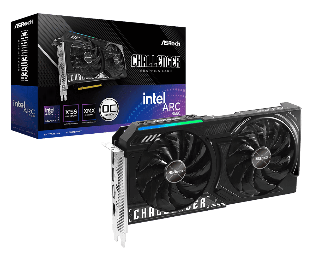 Intel arc b580 challenger 12gb oc graphic card.