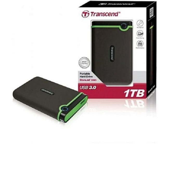 Transcend 1/2/4 TB StoreJet External Hard Drive