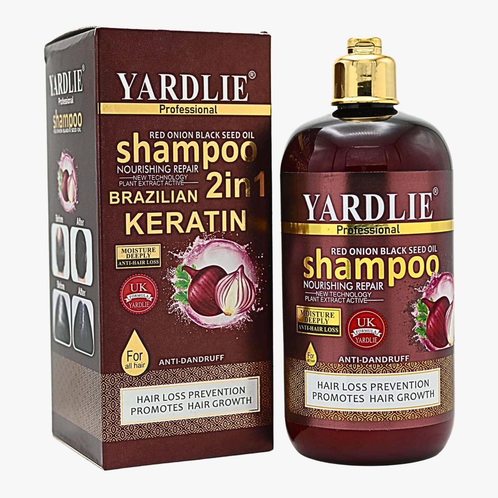 Yardle Professional Red Onion Black Seed with Flower Aroma Shampoo