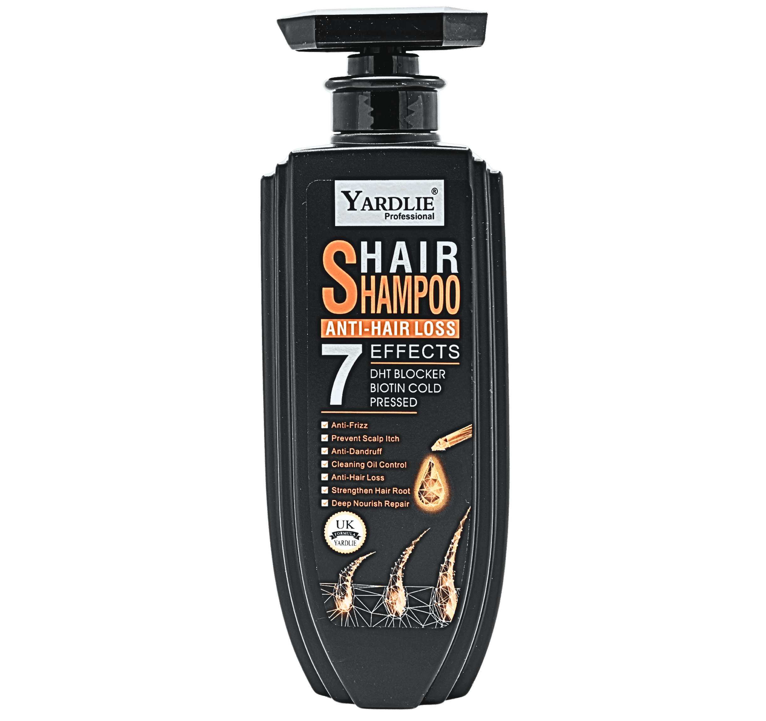 Yardlie Professional Anti hair Loss Shampoo| 7 Powerful Effects in One Bottle