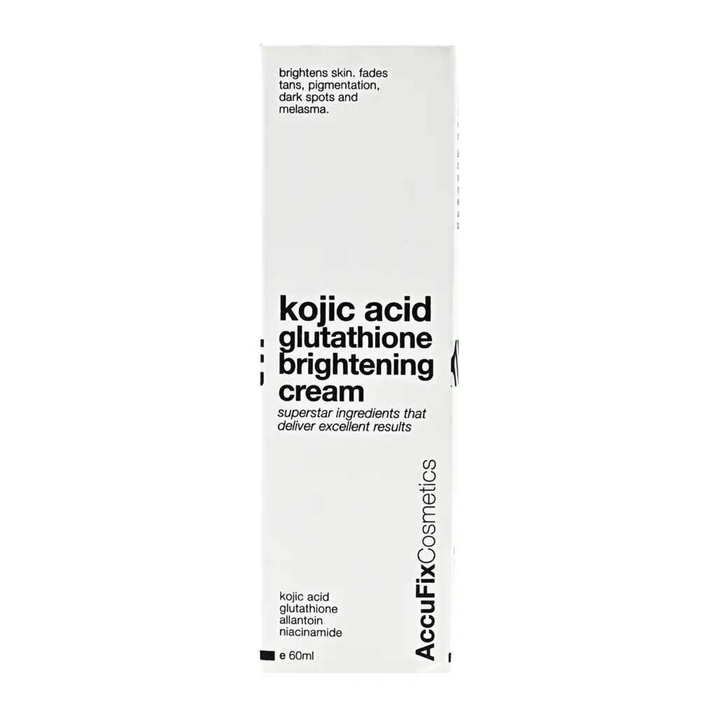 accufix kojic acid glutathione skin brightening cream Kojic Acid Glutathione Cream