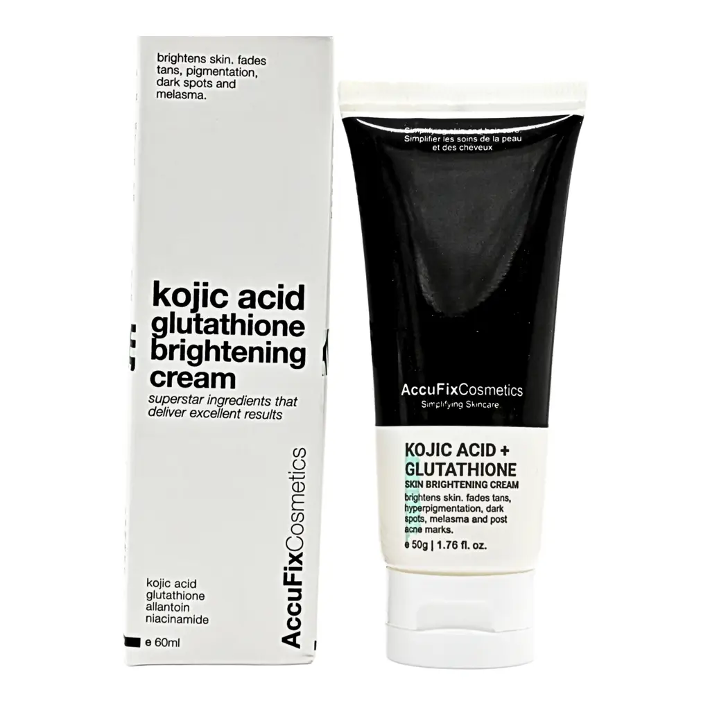 accufix kojic acid glutathione skin brightening cream Kojic Acid Glutathione Cream