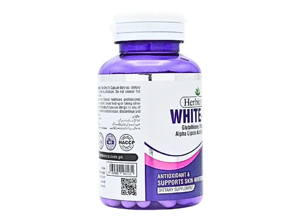 glutathione with pqq & coq10 Herbiotics White-Vit for Skin Whitening main image 0